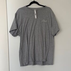 Sparkly PINK Victoria's Secret Gray Short Sleeve Tee